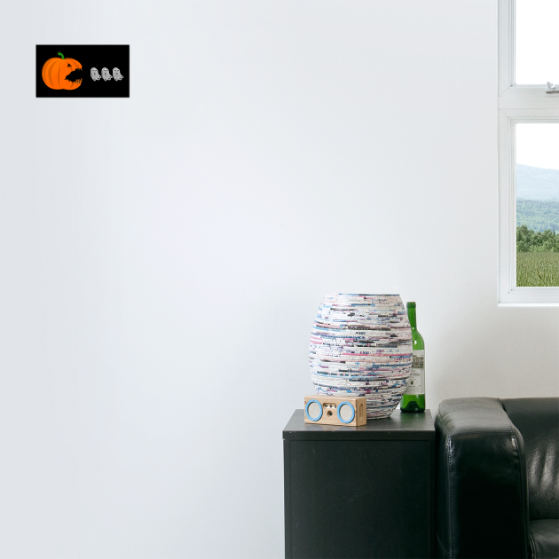 Pumpkin Eat Ghosts Halloween by Db Printed